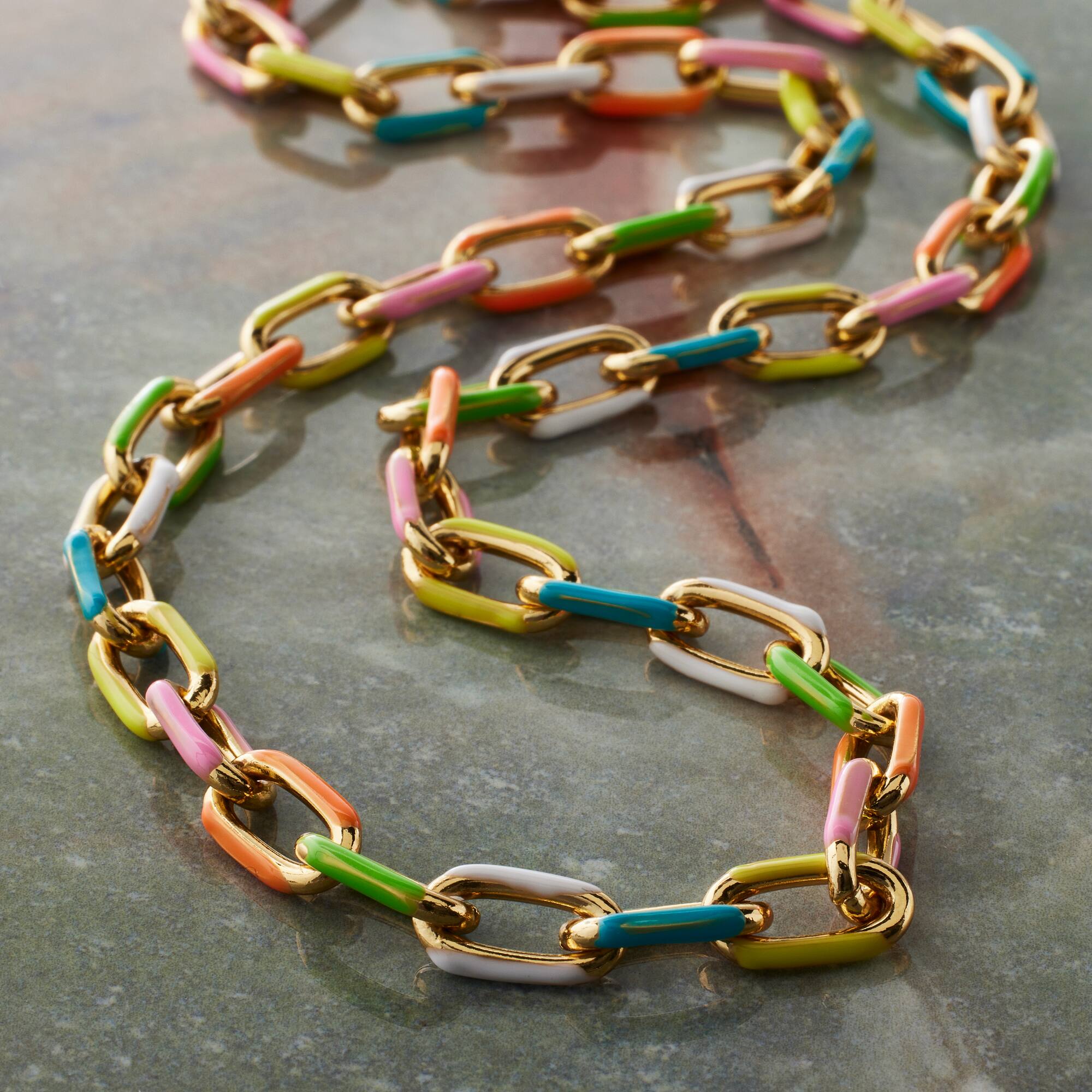 18" Gold Enamel Clip Chain by Bead Landing™